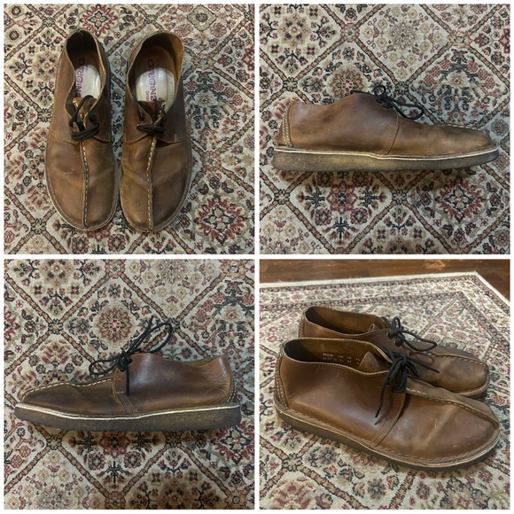 Clarks Originals Desert Trek Men’s Boot Size 9.5 - Beeswax Leather Chukka 36449 - Picture 2 of 11